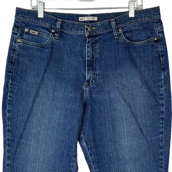 Lee Womens Jeans Relaxed Bootcut At The Waist Medium Wash High Rise Size 16 M - Picture 3 of 8